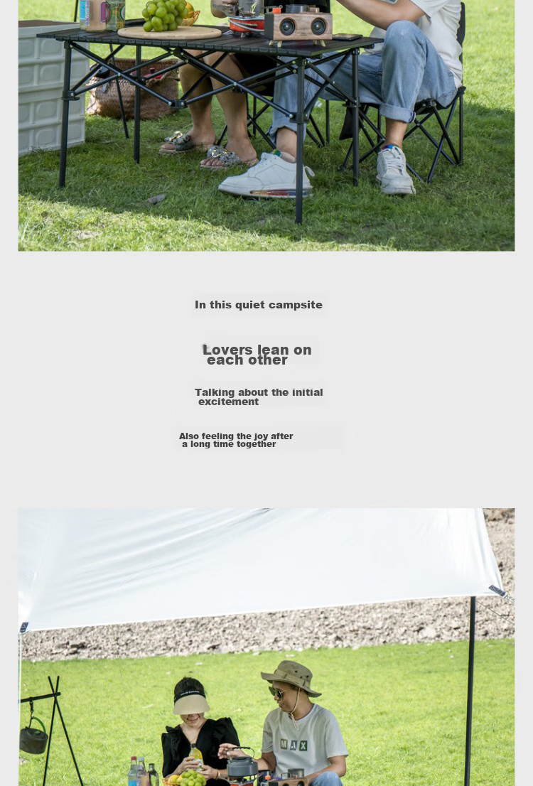 Shunyou Outdoor Folding Table Portable Picnic Table Egg Roll Table Camping Chair Camping Equipment Medium SY-0149 10