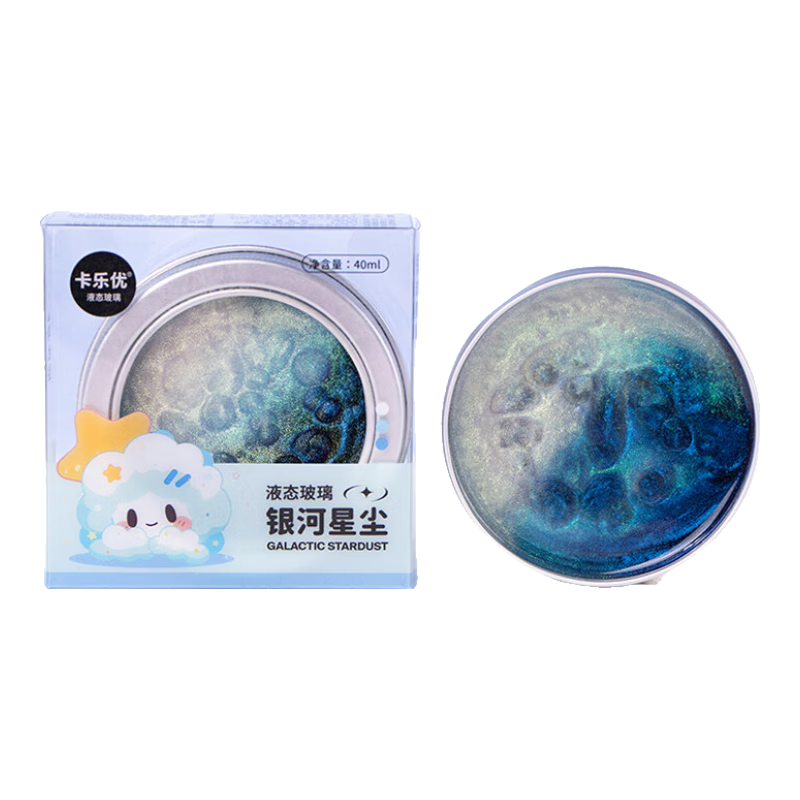 Coloyou Galaxy Star Dust, Liquid Glass Non-Toxic Slime, Children's Squeeze Clay, Crystal Mud, Bubble Gum, Non-Newtonian Fluid