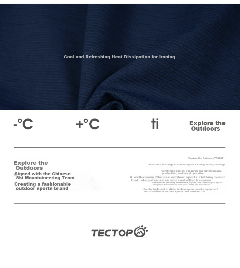 TECTOP Short-Sleeve T-Shirt for Men, Spring And Summer Outdoor Commute Business Casual POLO Shirt 2422147TX Blue Floral Yarn L 21