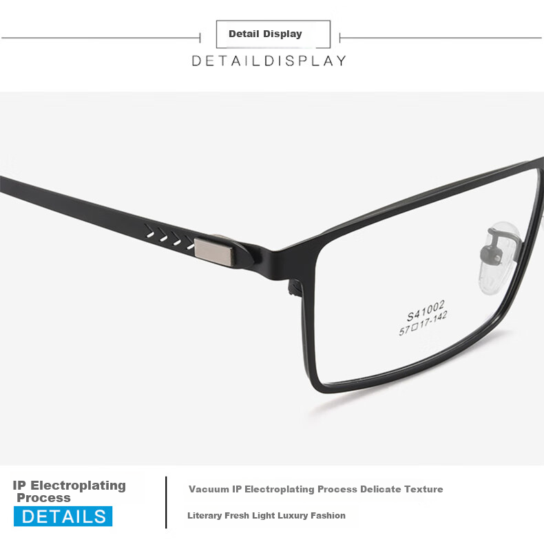 DRATRA Men's Stylish Business Nearsighted Glasses with Blue Light Protection, Prescription Available, Astigmatism Correction, Photochromic Square Frame, Ultra-Light And Non-Prescriptio 13