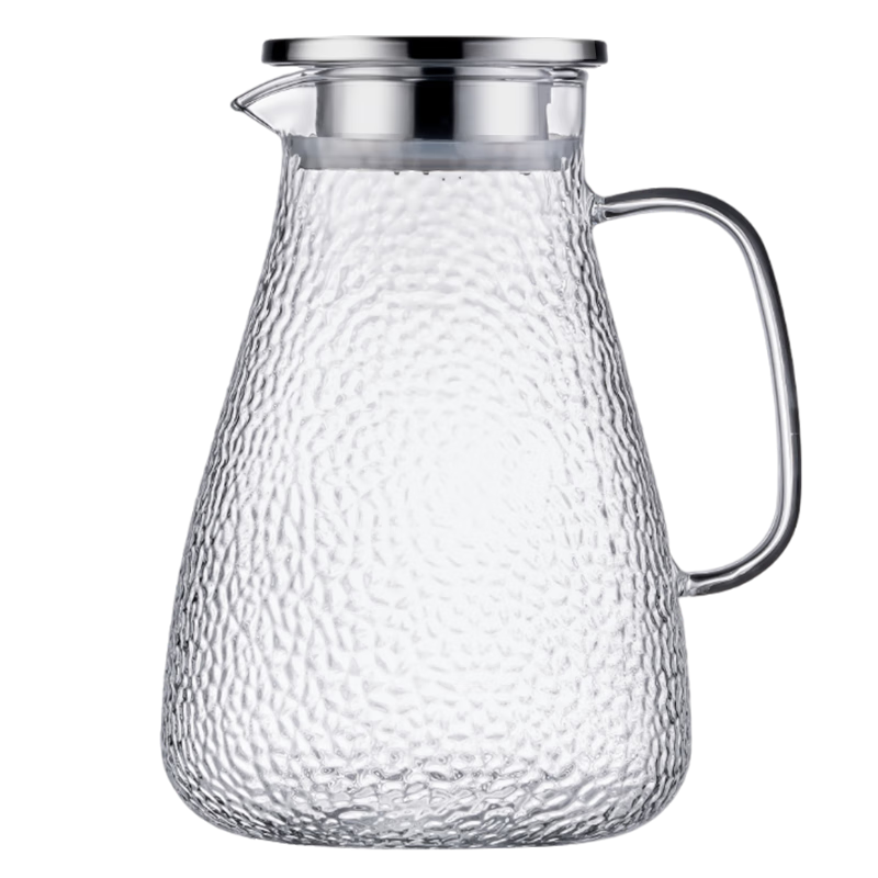 Jieanxi High-Temperature Resistant Borosilicate Glass Pitcher, Large Capacity Refrigerator Cold Water Jug, Cool Boiled Water Gift