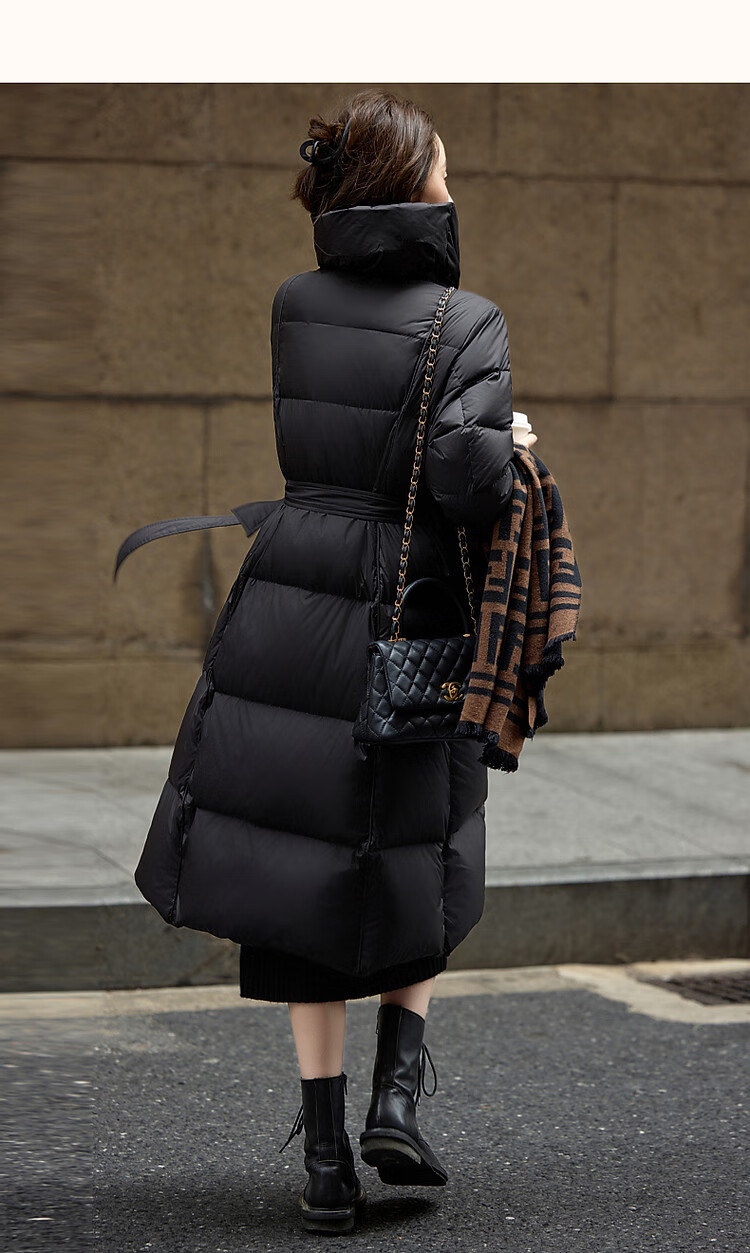 Dme [Urban Light Outdoor] Winter 400T Spring Yafang Pressure-Elastic Fluffy 90% Duck Down, Large Lapel down Jacket for Wome 15