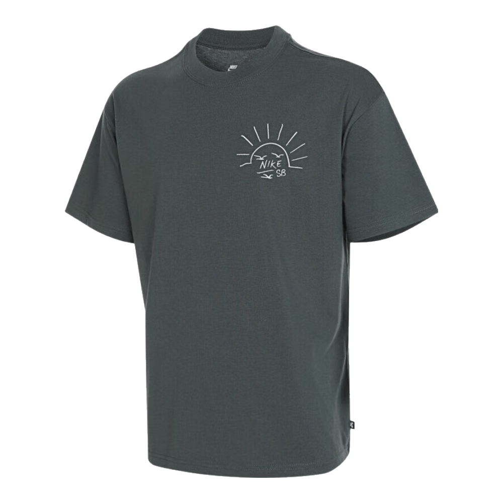 NIKE Spring And Summer Men's Short-Sleeve Round Neck T-Shirt, Sports Casual, Simple And Fashionable, FZ5282-338, Green, S