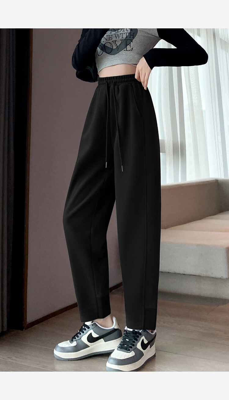 TonLion 2026 Fall New Women's Harem Carrot Casual Pants, Knitted Loose Sweatpants, Jogger Pants 25