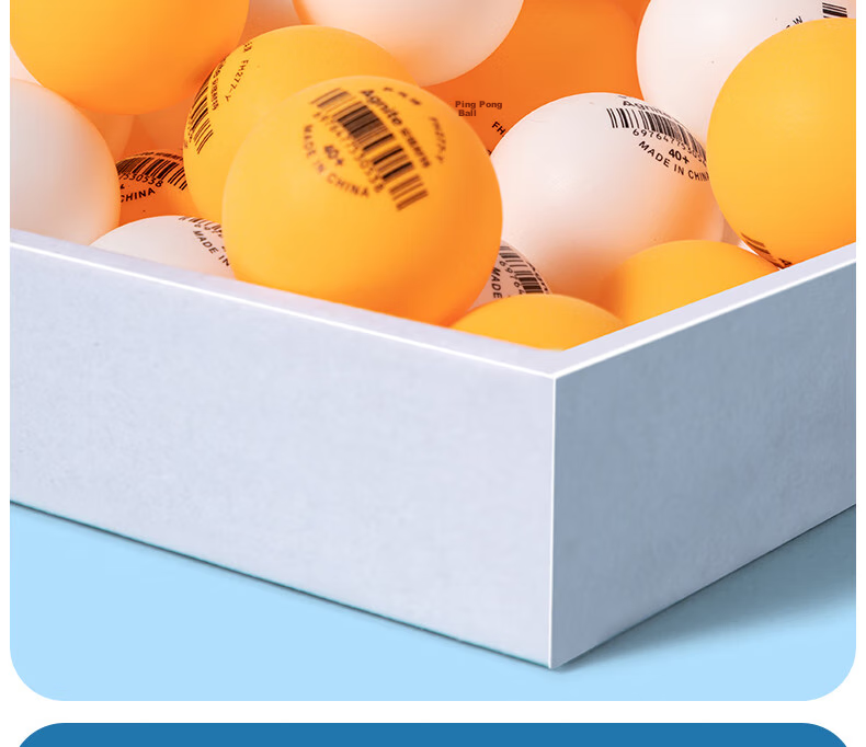 Deli & Angenite National Standard 60 Training Table Tennis Balls, ABS Upgraded Material, Competition Training Bucket, Yellow 14