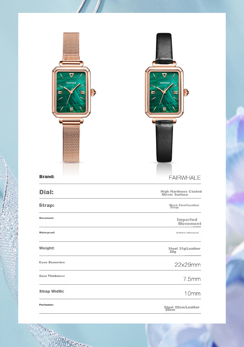 Mark Fairwhale [Birthday Gift] Little Golden House Women's Watch CK Collaboration Luxury National Brand Wristwatch for Girls 3870 10