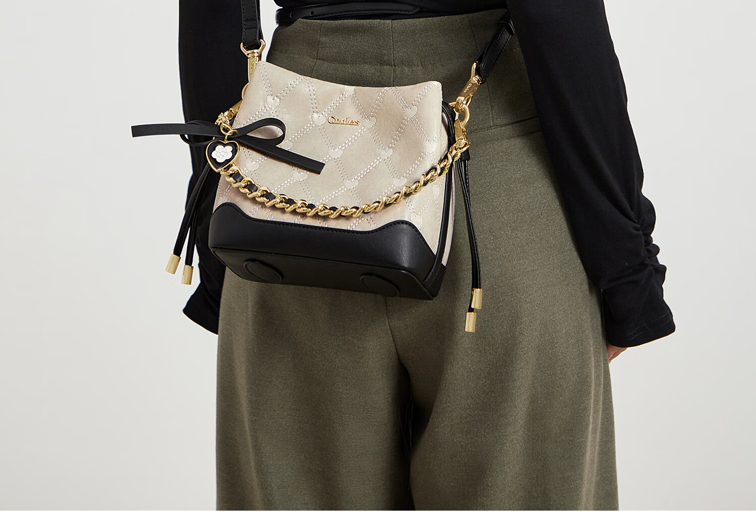 Cnoles Bucket Bag, Women's Niche High-End Crossbody Shoulder Bag, Practical Gift for Girlfriend on Valentine's Day 15