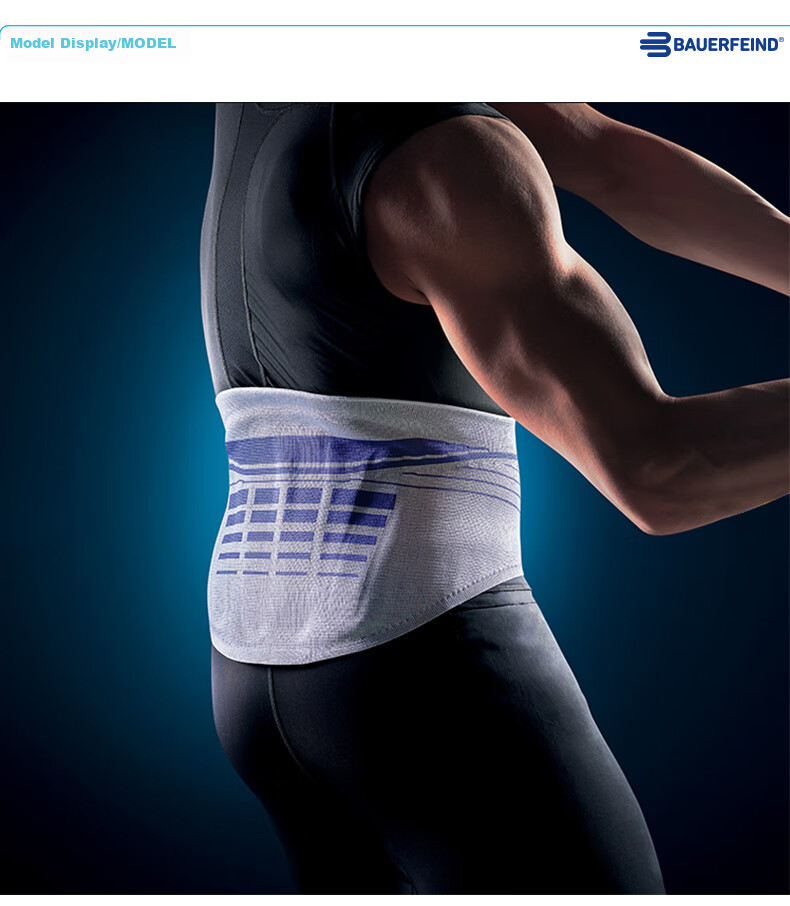 BAUERFEIND LumboLoc Back Support for Lumbar Disc Problems And Lower Back Pain, Stabilizes Spine, Suitable for Men And Women, Silver Titanium Gray, Size 4 10