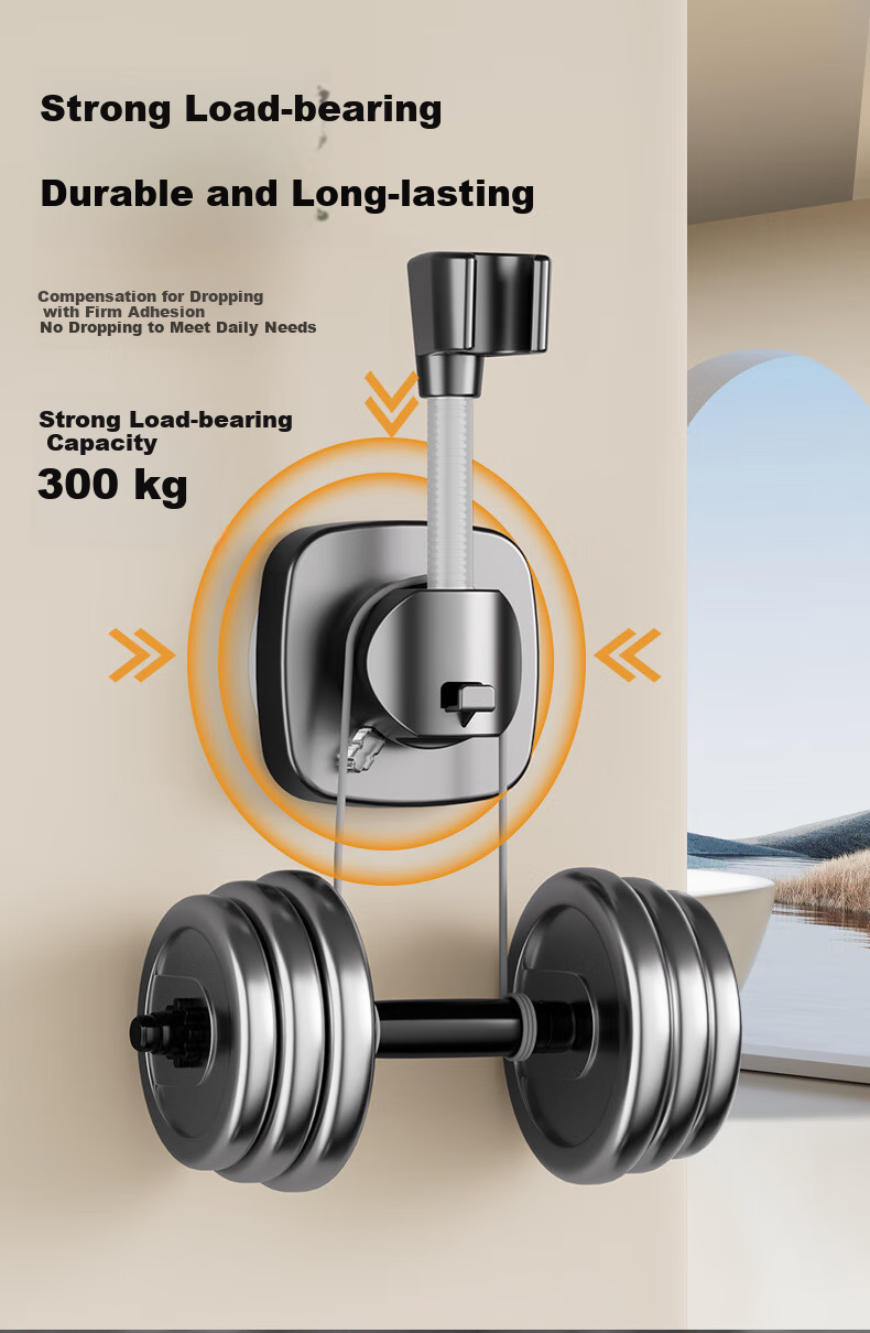 OPLSED [Germany] Shower Head Holder, No Drilling Required, Strong Suction Cup Base, Adjustable And Rotatable 6