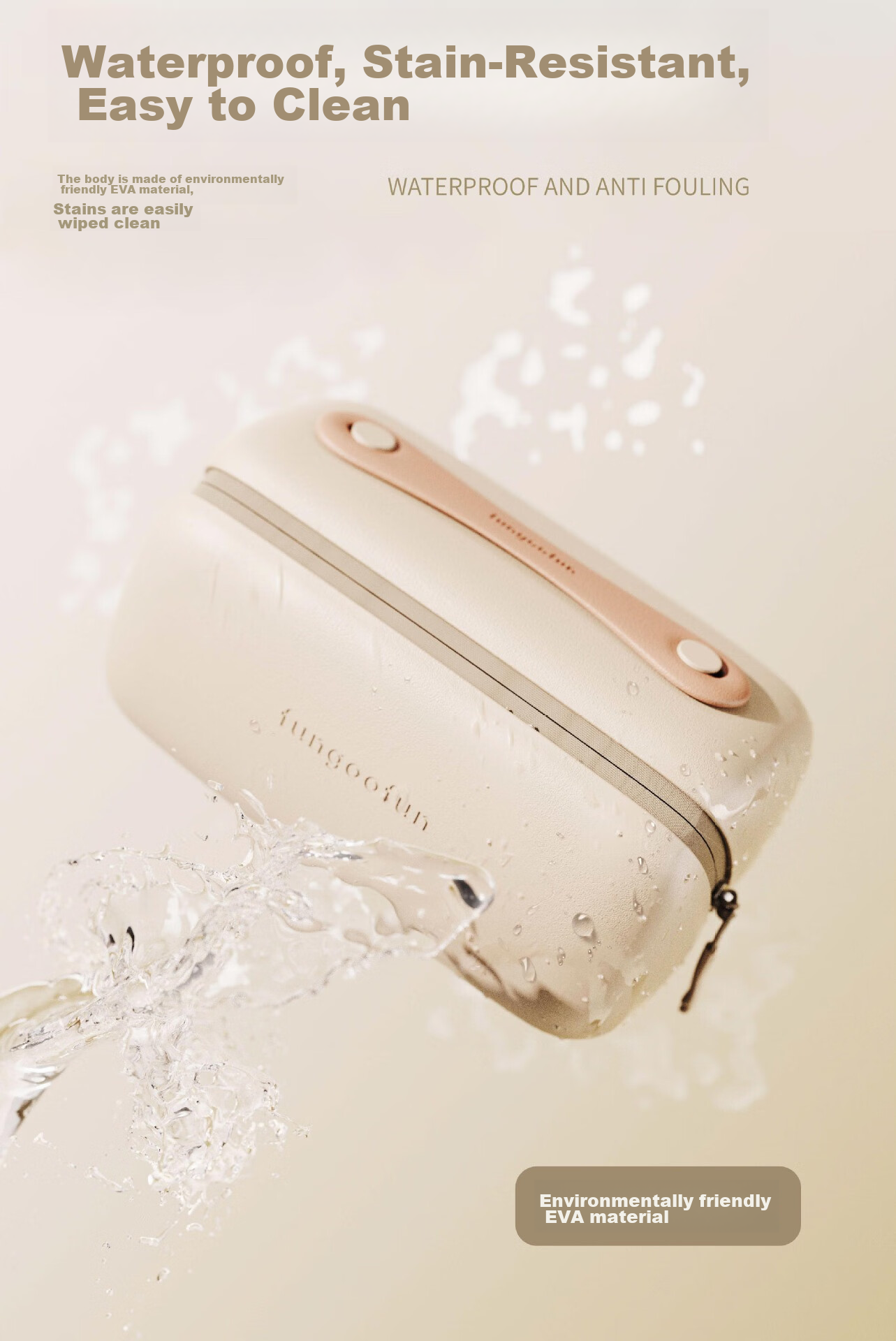 Fanyejia Shell Makeup Bag, Large Capacity Handheld Travel Portable Multifunctional Toiletry Bag, Cosmetics And Skincare Storage Pouch 7