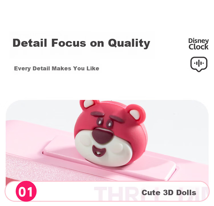 Disney Electronic Alarm Clock Timer Smart Alarm Clock for Children, Elementary School Students' Wake-Up Device, Boys' Study Supplies, Time Management Tool, Graduation Gift - San Yan Zai 11