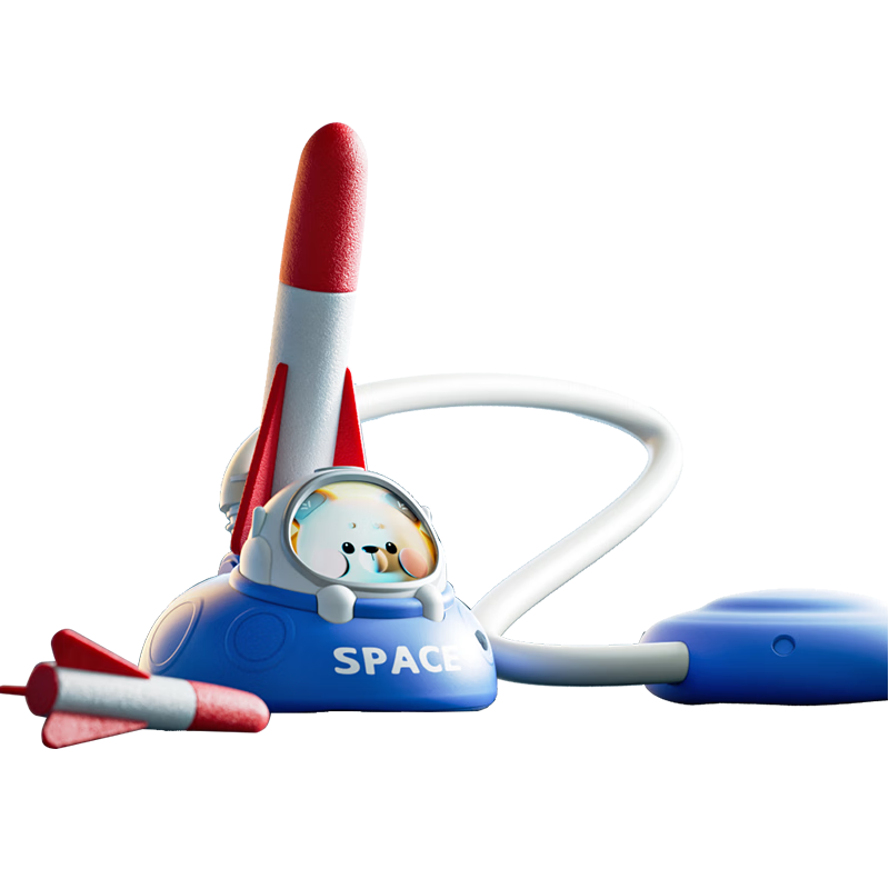 AoZhiJia Children's Rocket Launcher Toy, Outdoor Flying Foot-Operated Ejection Sky Rocket Cannon, Interactive Parent-Child Sports for Ages 3-6