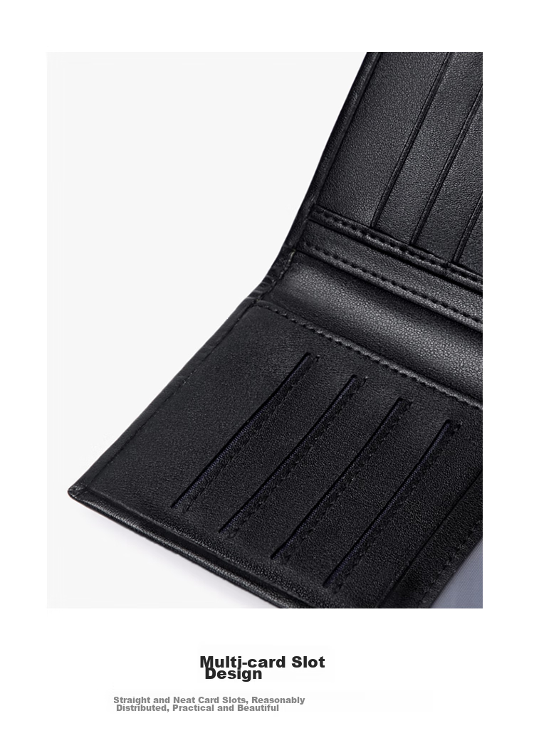 GOLF Men's Wallet, Top-Grain Leather, Long Style, Multiple Card Slots, Slim Casual Leather Wallet, Bill Holder, Gift Box Packaging 20