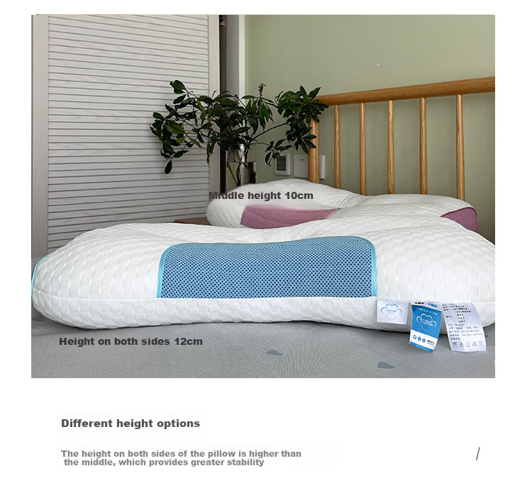 I-WILL Buckwheat Pillow for Student Dormitory Or Home Use, All-Cotton Composite Neck Support Low Pillow, Single Pack, 48*74cm 12