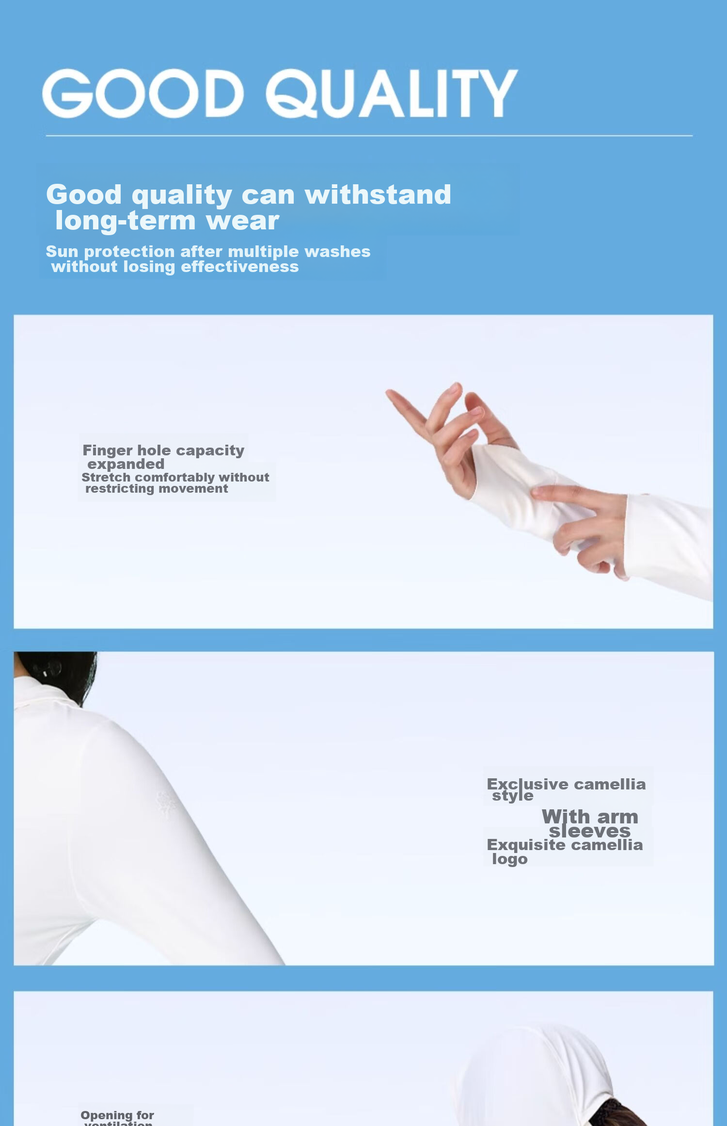 CAMEL [Camellia Series] Sun Protection Clothing, Slim Fit, Spring And Summer UV-Resistant, Cool-Feeling Quick-Dry Sun Protection Garment for Women, A24BA6K162 15
