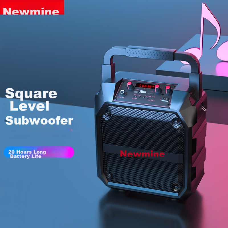 Newman K97 Wireless Bluetooth Speaker, Outdoor High-Volume Square Dance Speaker, Compact Home Radio, Portable Handheld Speaker for Street Vendors And Market Stalls, with Payment Code And Voice Broadcast Function