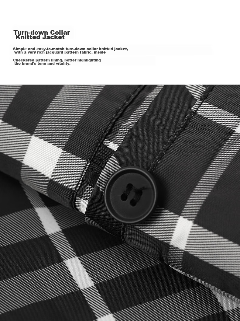 Goldlion GY [Containing Cotton Wool] Men's Jacket, Autumn And Winter Lapel Jacket, JWF1799-LK120 Gray, 2XL 3