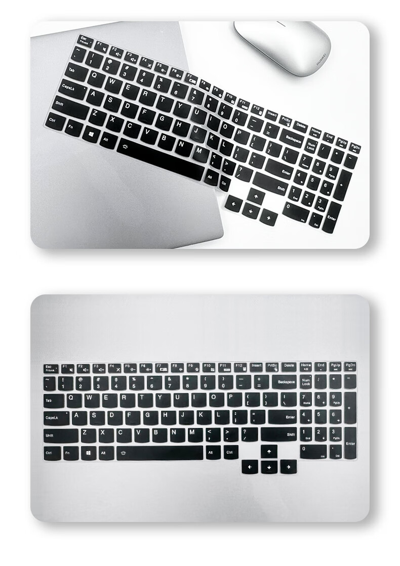 Jiasu Lenovo Legion Y7000/Y7000P/R7000 Black Keyboard Cover, 15.6-Inch Laptop Keyboard Protective Film, Black Dust Cover 2