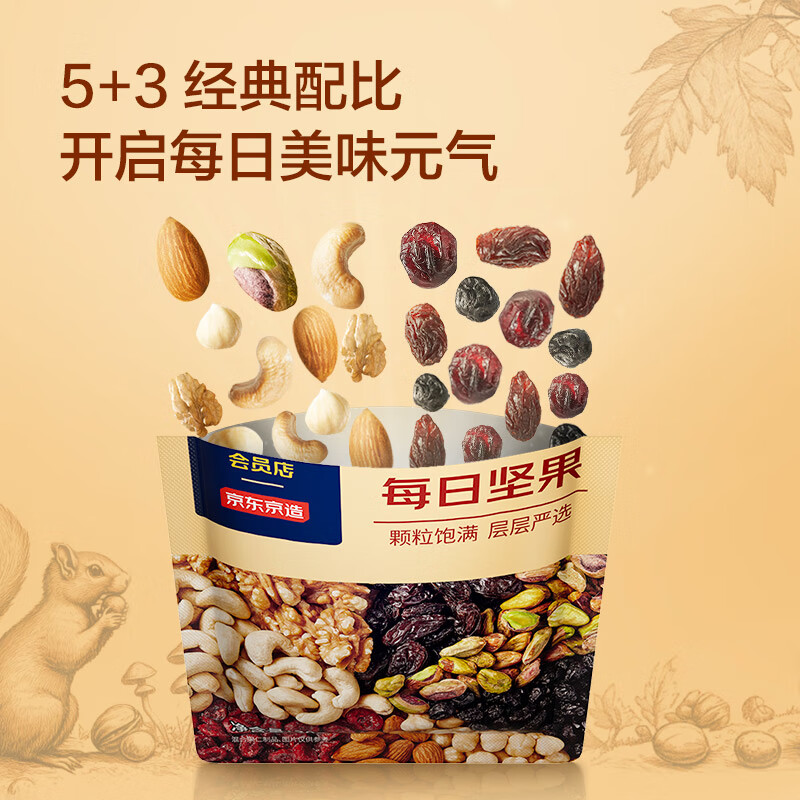 京东京造鲜来多 XPLUS会员联名低GI每日坚果900g/30g*30袋 开心果坚果礼盒