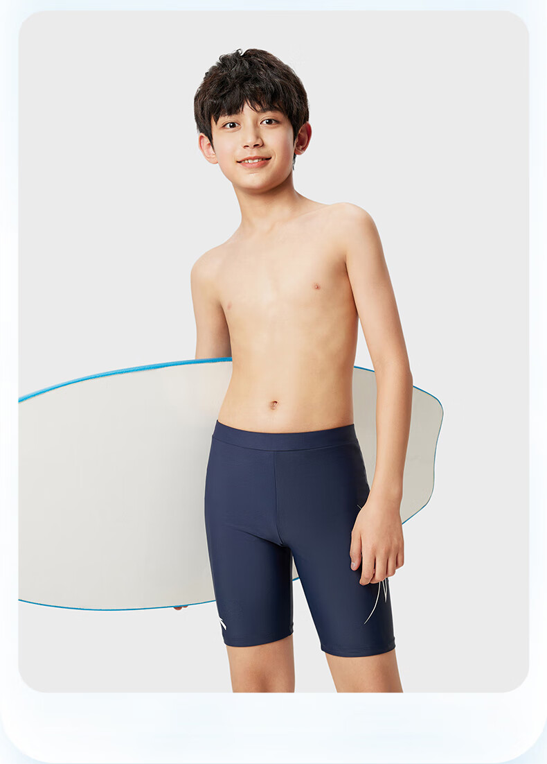 ANTA Kids Boys Youth Professional Training Swim Trunks Breathable Quick-Dry Sports Shorts Swimwear 16