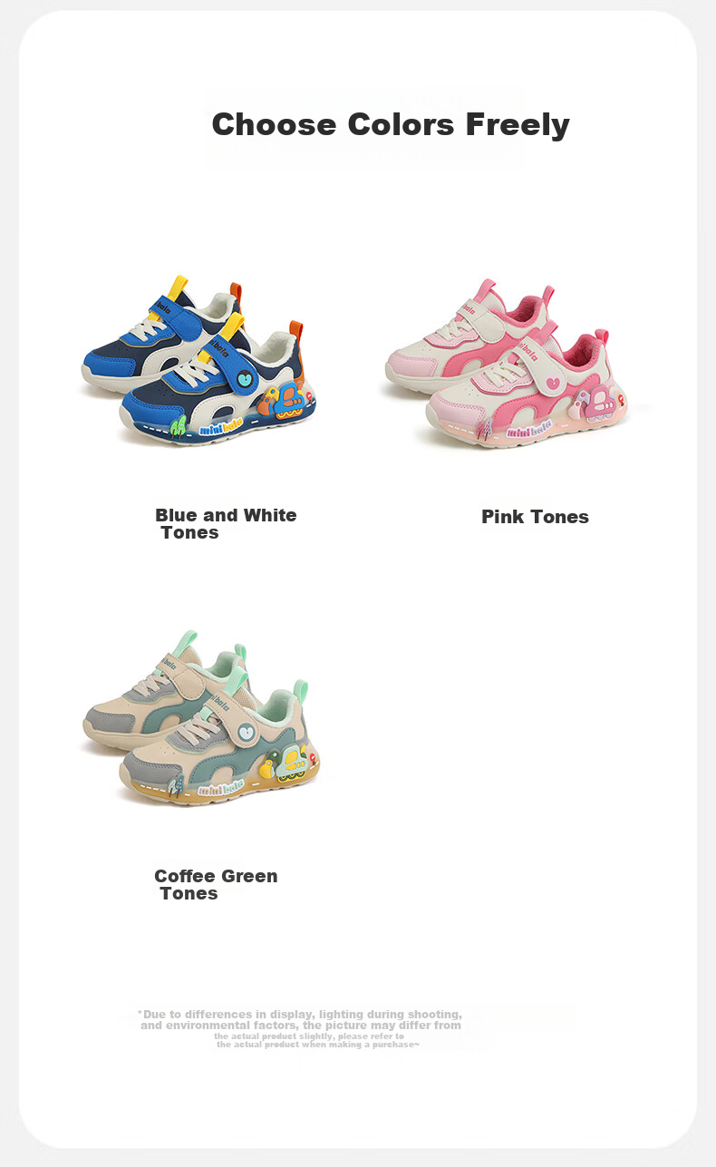 Minibala Kids Light-Up Shoes 25 Autumn New Boys and Girls Casual Sports Baby Toddler Walking Shoes Little Kids Glowing Sneakers 19