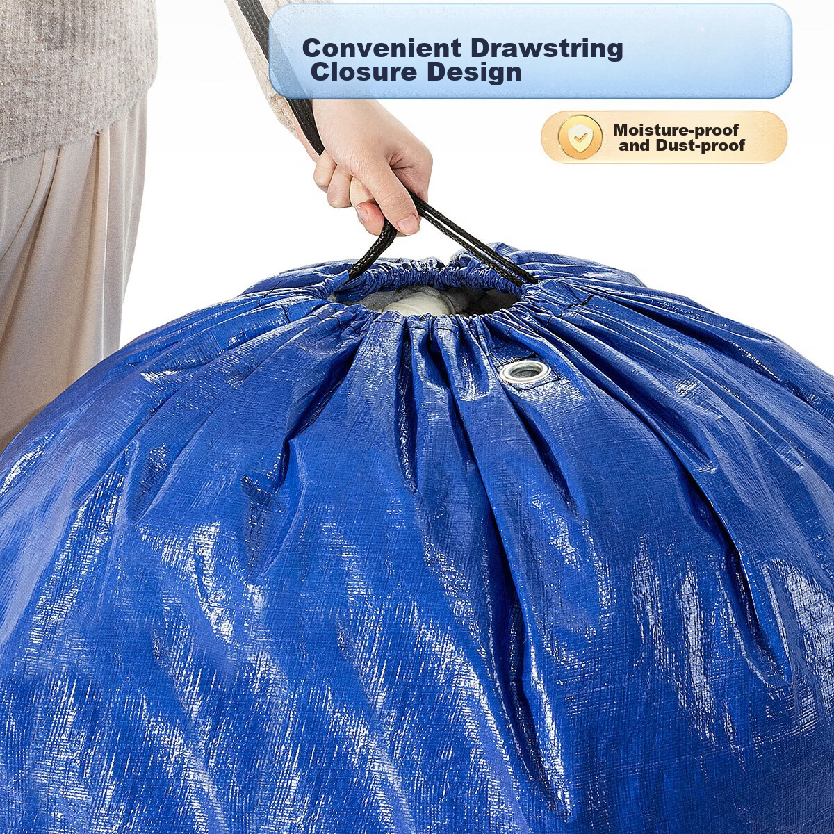 Miaoxinsi Moving Packing Bags, Logistics Express Delivery Transfer Luggage Clothing Quilt Storage Woven Bags, Extra Large Capacity Storage Solutio