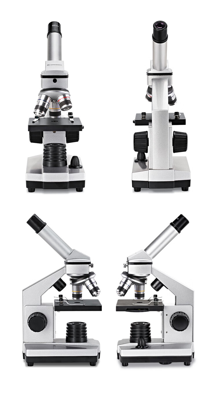 Bresser 88-55030 Microscope, Professional Student Biology Experiment, 1600x High-Definition, with Moving Scale, New Year Gift 26