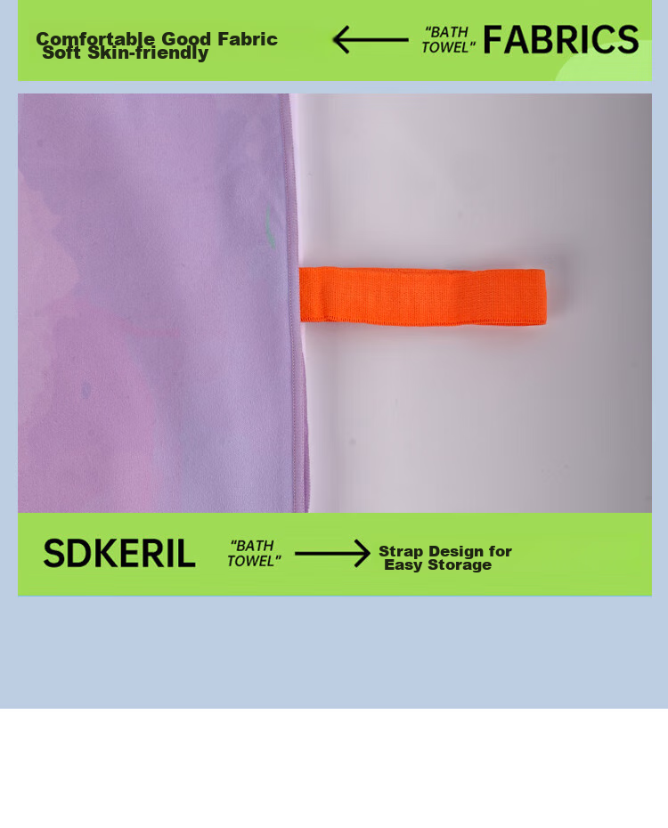 MIZUNO Children's Quick-Drying Absorbent Bath Towel, Soft And Skin-Friendly, Portable Beach Wrap Y3521 Pink-Purple 14