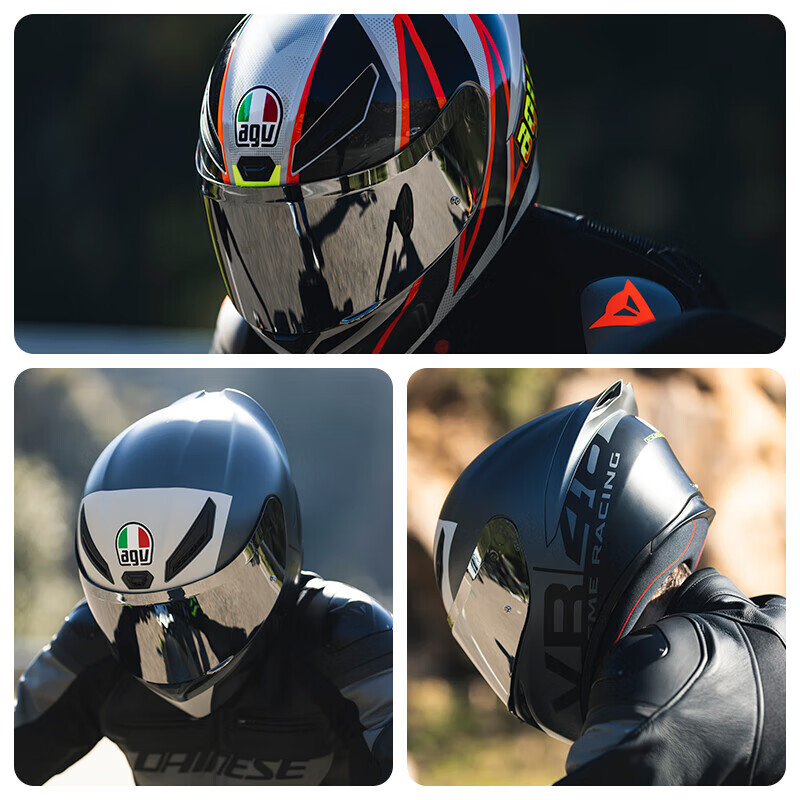 AGV K1S Motorcycle Helmet 3C Certified Versatile Glossy Black Wide-Angle Full-Face Riding Helmet L (57-58)