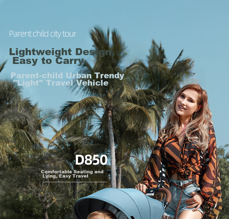 Gb Stroller, Can Sit And Lie Down, Pocket Car, Baby Walking Aid, Lightweight Foldable, Shock-Absorbing, Comfortable, Baby Stroller D850 3