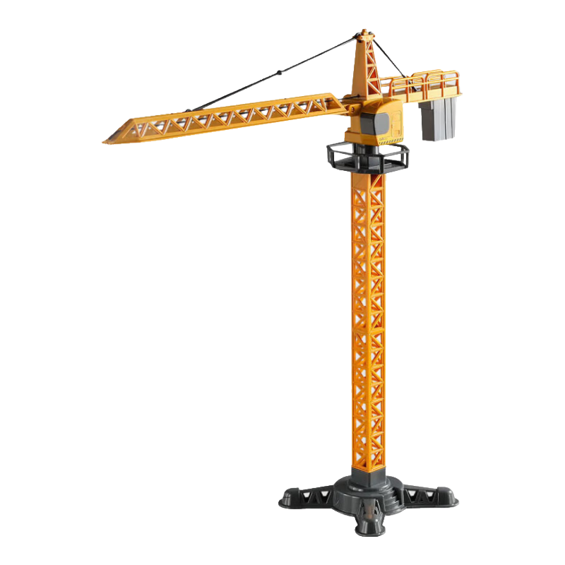 Babamama Crane Toy Model Construction Vehicle Excavator Toy Car Boys' Birthday Gift