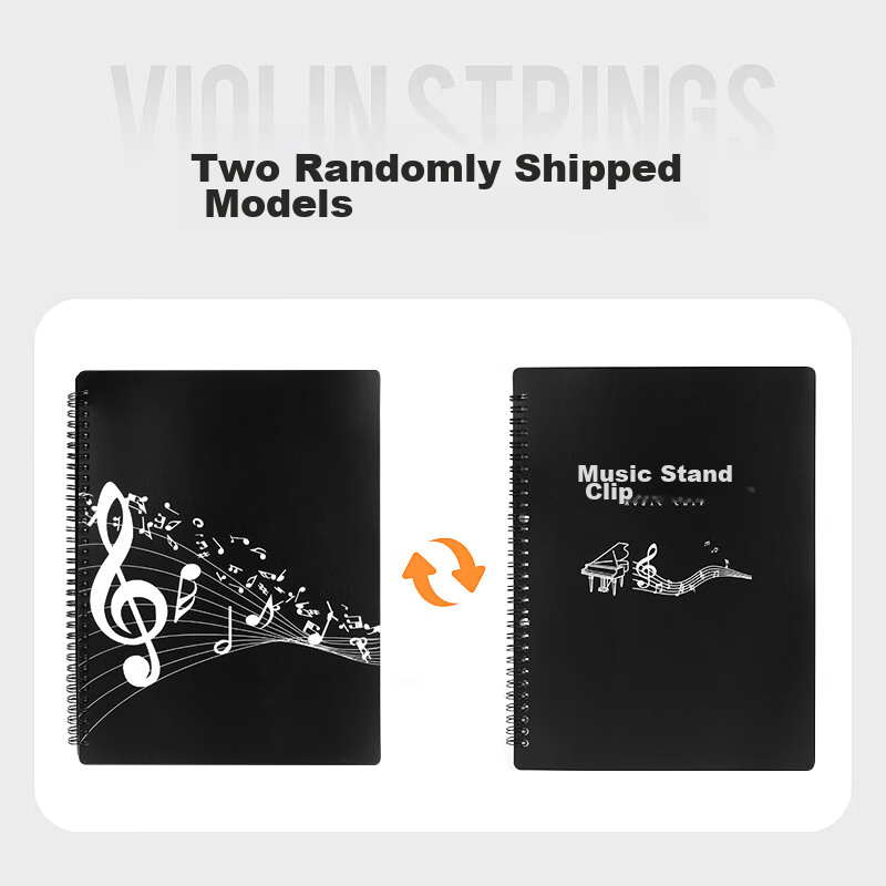 Maneryuepu A4 Sheet Music Folder, Piano Score Folder, Songbook Holder, Guitar And Guzheng Folder, 20 Pages Can Hold 40 Sheets, Multifunctional Music Folder 1