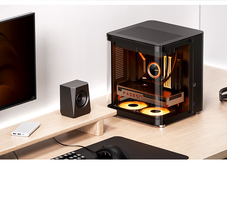 JONSBO TK-2 White, Curved Panoramic ATX Case (Aluminum Alloy Shell, Dual 360mm Radiator Support, ATX Power Supply, 9 Fan Positions, Type-C Gen2) 16