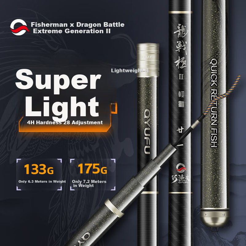 Удилище Skiofishes Dragon Battle Ultra-Light, ультра-жесткое, 8.1м, 4H28 Action