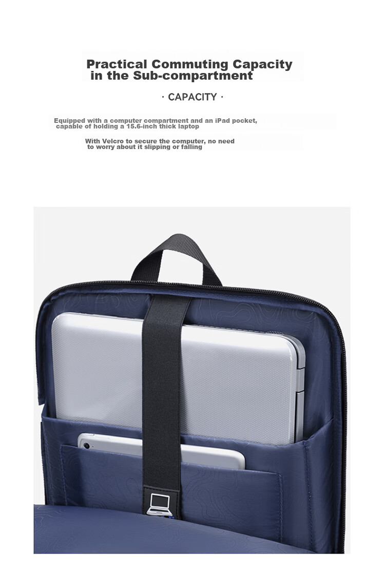 GOLF Backpack for Men, Business Travel Bag, 15.6/16 Inch Laptop Bag, Water-Resistant, Suitable for Business Trips And Commuting, Men's Backpack 11