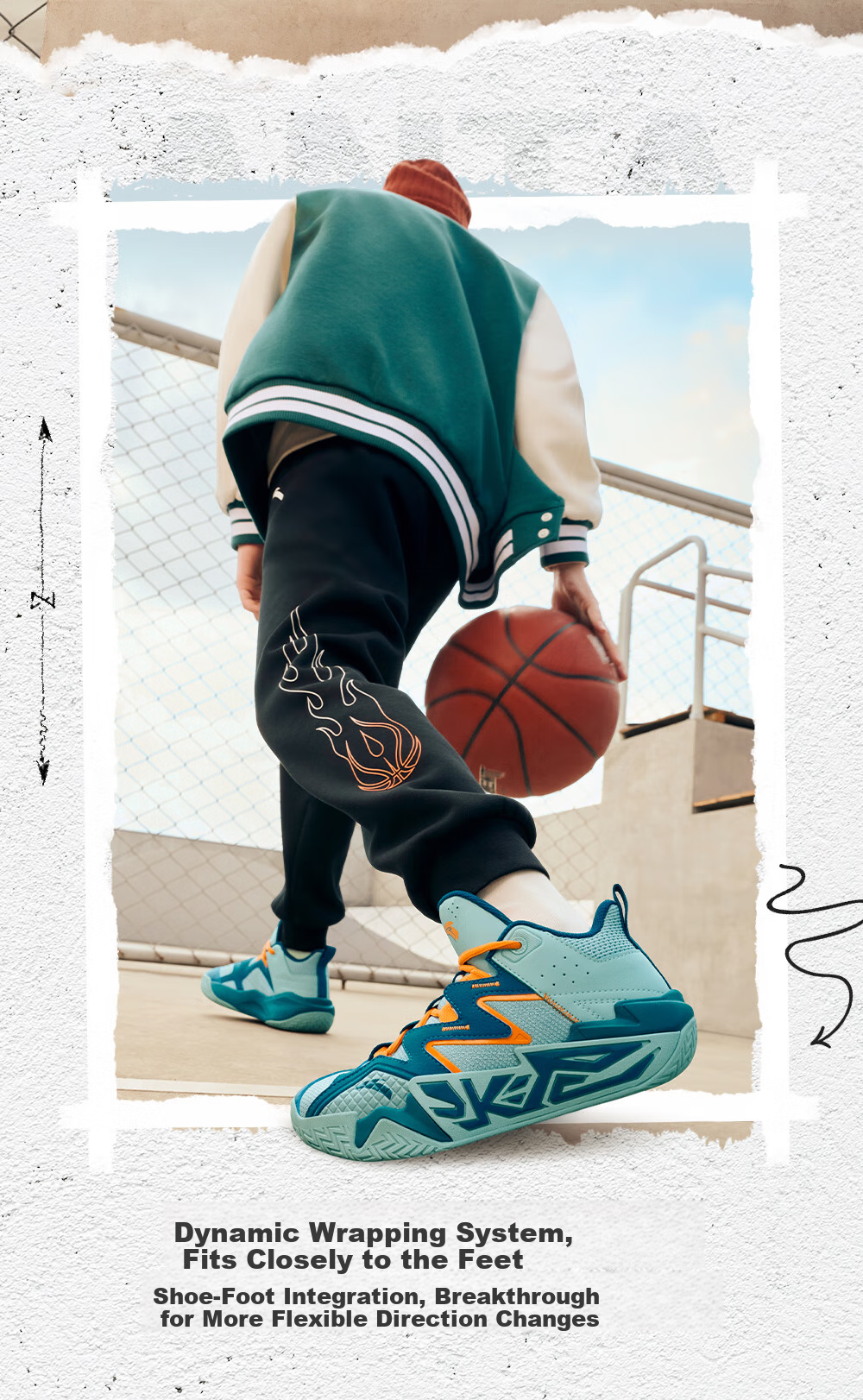 ANTA Children's Sports Shoes for Boys, Big Kids' Size 25, Autumn And Winter Professional Performance Durable Cement Basketball Shoes A12541103 10