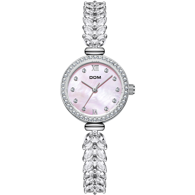DOM Ju Jingyi's Same Style Mermaid Watch, Women's Light Luxury Exquisite Niche Small Dial, New Year's Day Gift for Girls