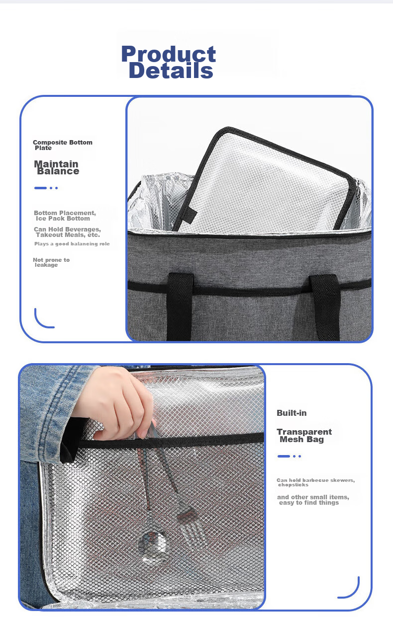 Geshu Insulated Box, Thermal Bag, Lunch Box Bag, Handheld Insulated Bag, Heat Preservation, Breast Milk Storage, Refrigeration Container, Camping Bag 14