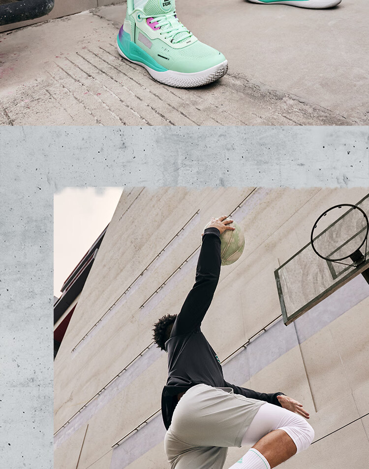 PEAK Taiji Youxia 2.0 Basketball Shoes for Men, Comfortable Shock Absorption, Practical Competition Sneakers, Sports Shoes for Men DA410027 33