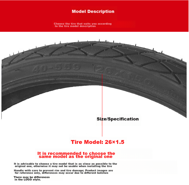 KENDA K193 Bicycle Inner And Outer Tube, 26X1.5 Butyl Rubber, Beautiful Mouth, Wear-Resistant, Pressure-Resistant Tire Inner And Outer Tube 5
