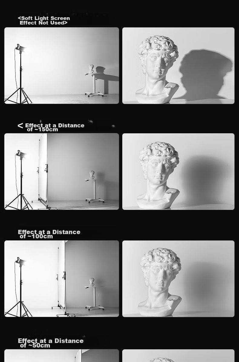 AMBITFUL Photography Flag Large Reversible Advertising Studio Video Shooting Softbox Light Blocker Prop Stand Softbox Paper Butter Paper Sulfuric Acid Paper Fixatio 10