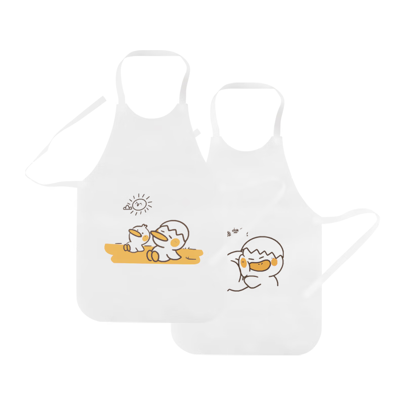 FOOJO Disposable Apron, Oil-Proof, Waterproof, Stain-Resistant, for Adults And Children, Hot Pot And Restaurant Use, 10 Pieces Per Pack