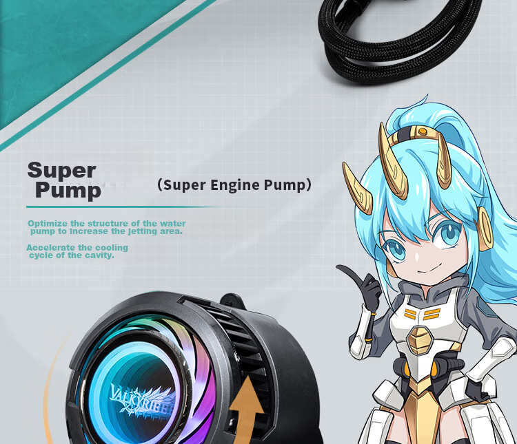 VALKYRIE C280-RGB VK All-In CPU Water Cooler, Compatible with LGA1700 AM5, ARGB Lighting Effects, Metal Fasteners 3