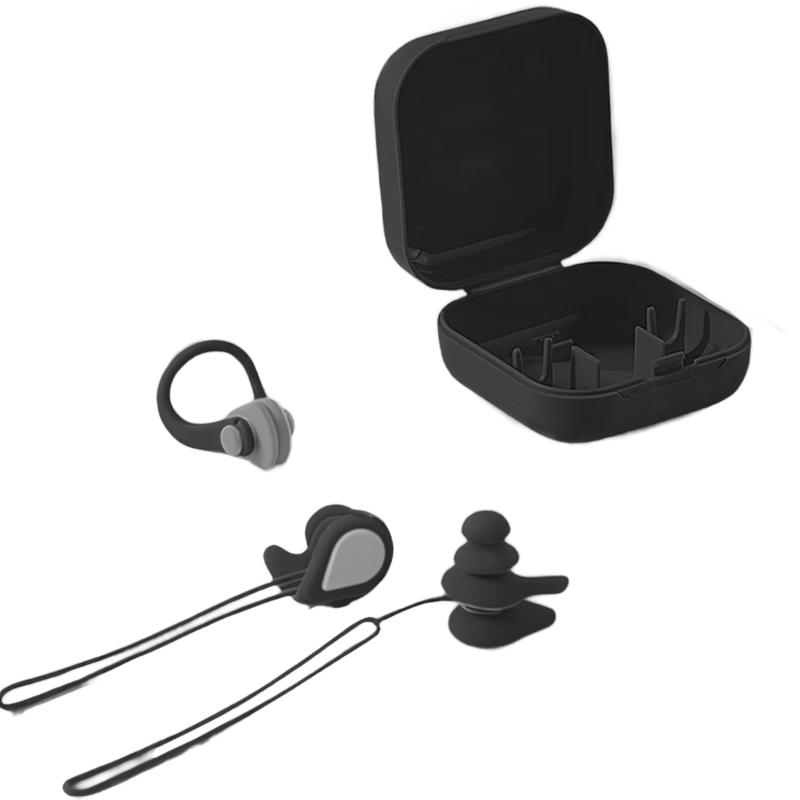 ERKE Nose Clip And Earplugs Set, Professional Swimming Waterproof Silicone Earplugs, Anti-Choking Water Nose Clip, Swimming Equipment