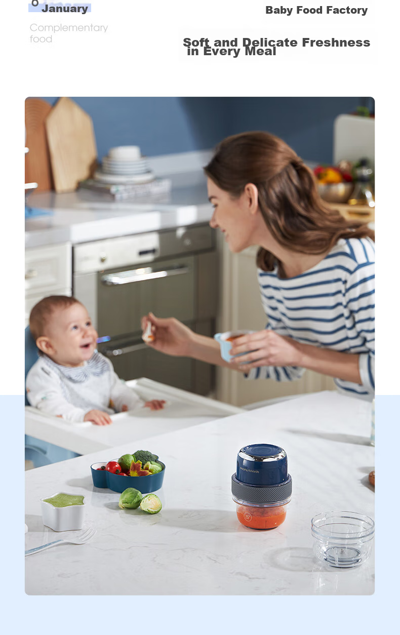 Morphyrichards Wireless Portable Baby Food Maker, Mini Garlic Masher, Baby Food Processor, Blender, Small Seasoning Machine MR9403 One's Member 3