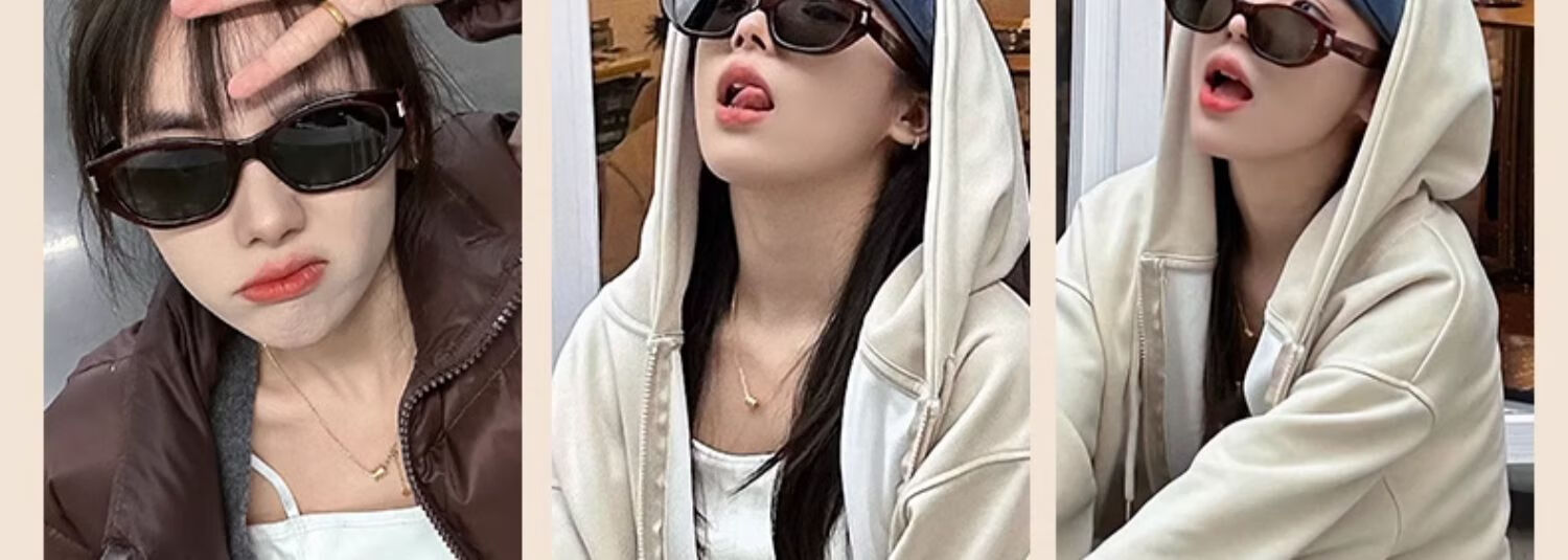HELEN KELLER Sunglasses for Men And Women, New Style UV Protection Polarized Sunglasses for Driving, Outdoor Sun Protection, High-End Cat-Eye Sunglasses 25