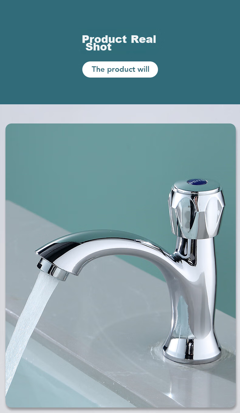 BSITN Double-Hole Brass Basin Faucet, Washbasin, Bathroom Sink, Cold And Hot Water Tap B1020 8