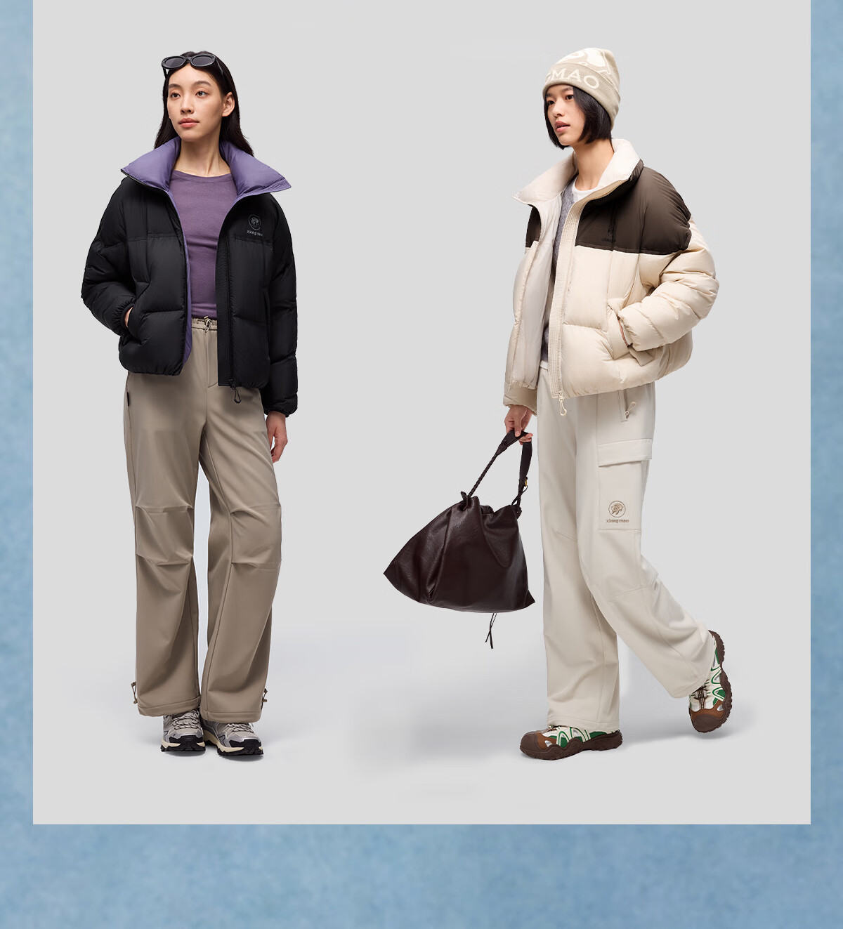 Panda Zhang Yuxi Style [Yongdong] Women's Autumn Winter 90% Down High Loft Short Puffer Jacket 8248 4