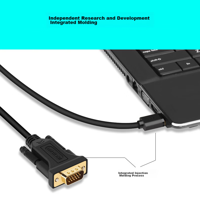 LinkStone USB to VGA Converter Cable, Screen Mirroring Cable, Laptop High-Definition Adapter Screen Casting Cable, Projector Connector, Monitor Interface TV Expansion Screen Mirroring Video Converter 6