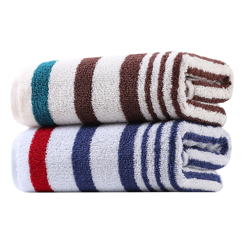 KING SHORE Class A Pure Cotton Towel, Face Towel, Thick All-Cotton Men's Adult Sports Face Towel, Pack of Two